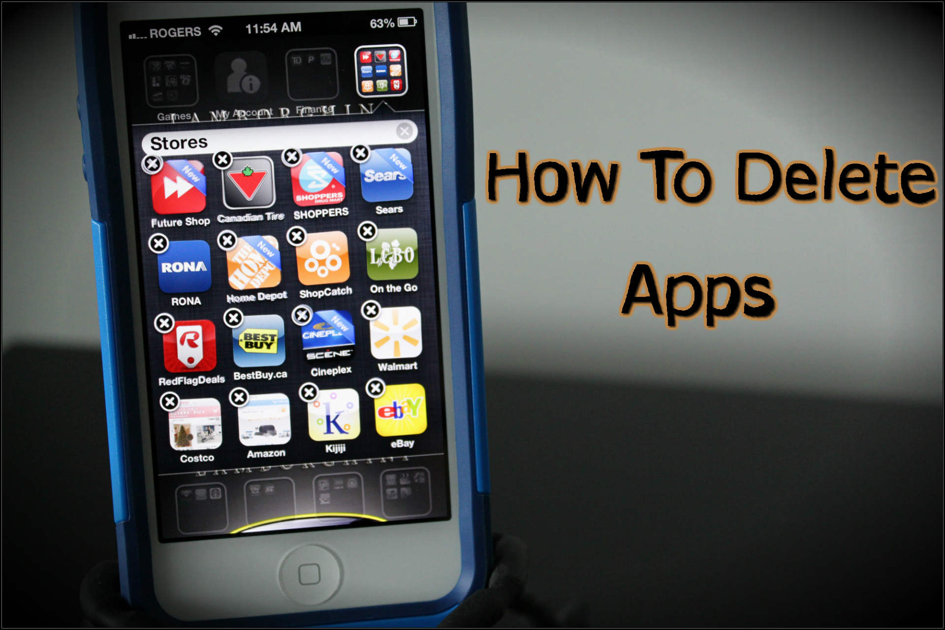 How To Delete Apps On The IPhone 5 4s And 4